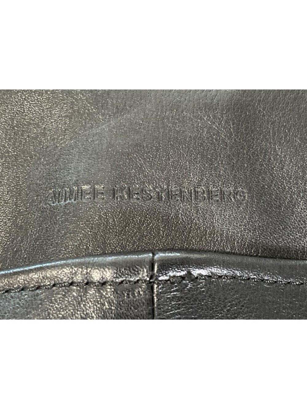 Aimee Kestenberg Black Leather Backpack Convertible Shoulder Bag - Picture 3 of 10